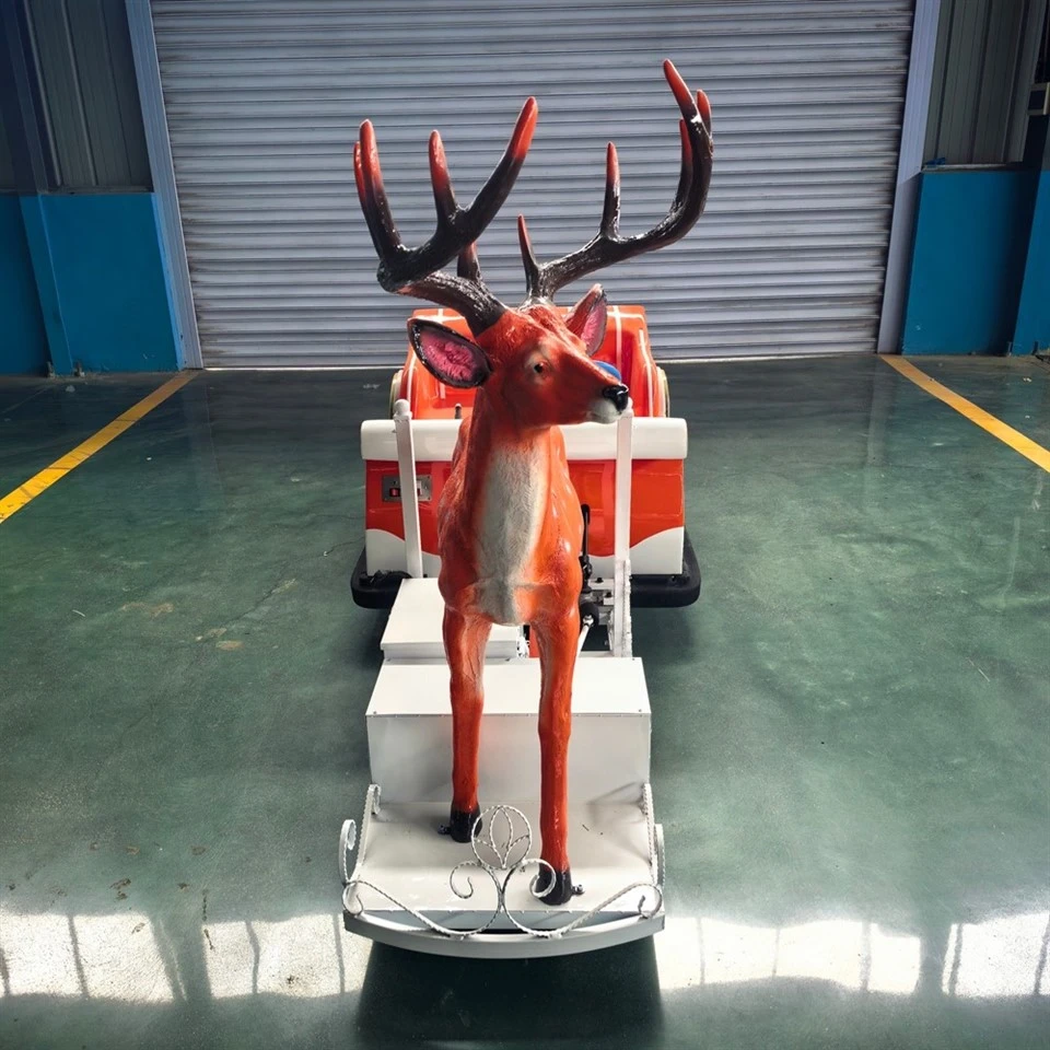 Illuminated Reindeer Sleigh Vehicle high quality